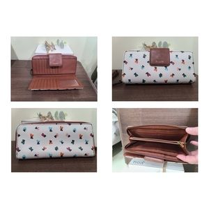 Leather Fossil Wallet with Strap